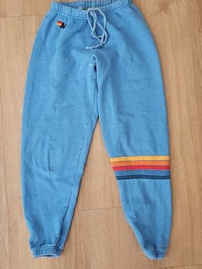 Aviator Nation Blue Sweatpants Womens Size Small